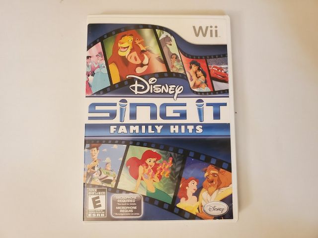 Nintendo Wii Disney Sing It Family Hits video game
