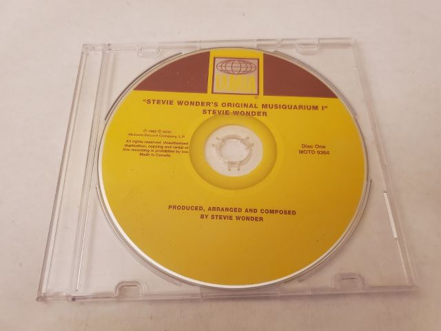CD Stevie Wonder - "Stevie Wonder's Original Musiquarium 1" video game