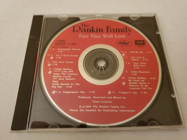 CD The Rankin Family - Fare Thee Well Love video game