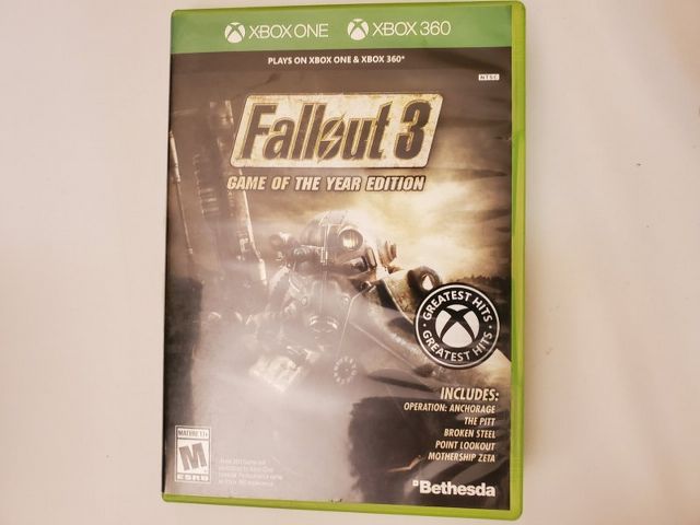 Microsoft Xbox 360 Fallout 3 Game of the Year Greatest Hits video game