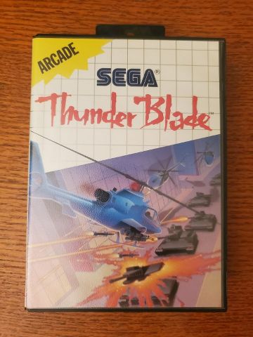 Sega Master System Thunder Blade video game