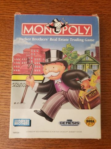 Sega Genesis Monopoly video game