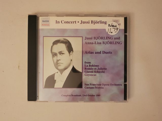 CD Jussi Bj?rling and Anna-Lisa Bj?rling - In Concert: Arias and Duets video game