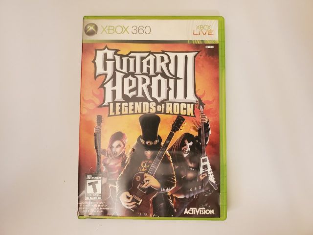 Microsoft Xbox 360 Guitar Hero III Legends of Rock video game