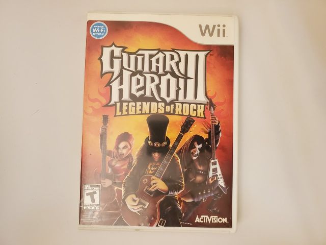 Nintendo Wii Guitar Hero III Legends of Rock video game
