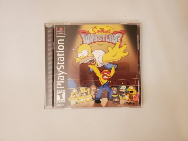 Sony PlayStation 1 The Simpsons Wrestling video game