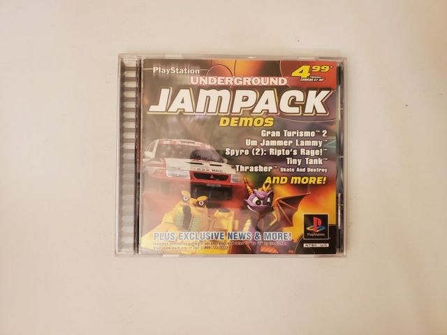 Sony PlayStation 1 Underground Jampack Demos video game