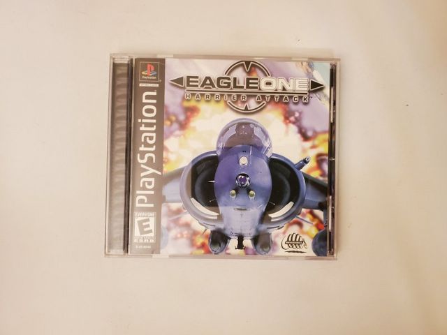 Sony PlayStation 1 Eagle One Harrier Attack video game