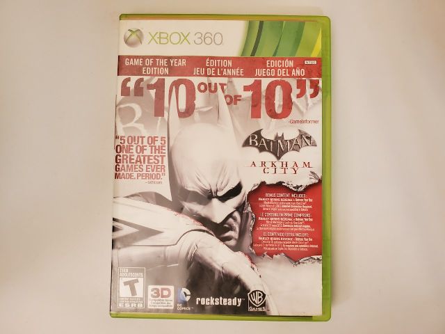 Microsoft Xbox 360 Batman Arkham City Game of the year edition video game