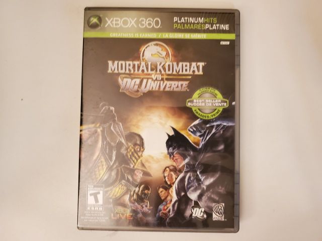 Microsoft Xbox 360 Mortal Kombat vs DC Universe Platinum Hits video game