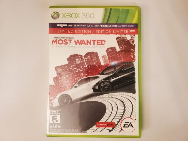 Microsoft Xbox 360 Need for Speed Most Wanted Limited Edition video game