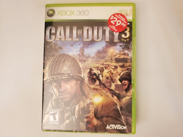 Microsoft Xbox 360 Call of Duty 3 video game
