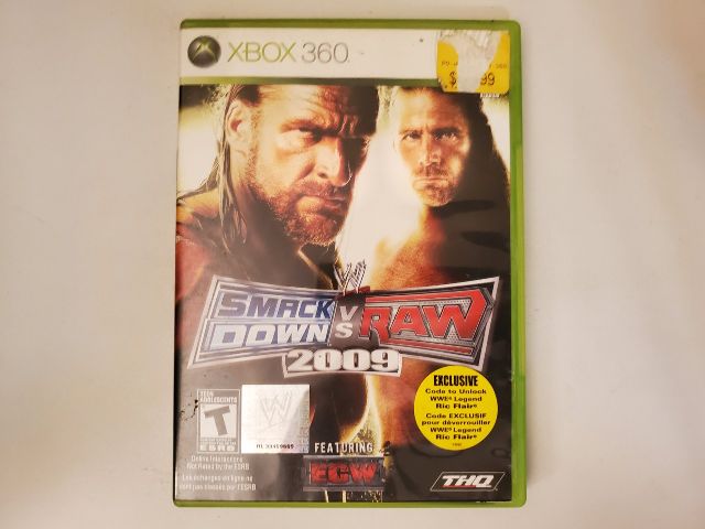 Microsoft Xbox 360 WWE SmackDown vs. Raw 2009 video game
