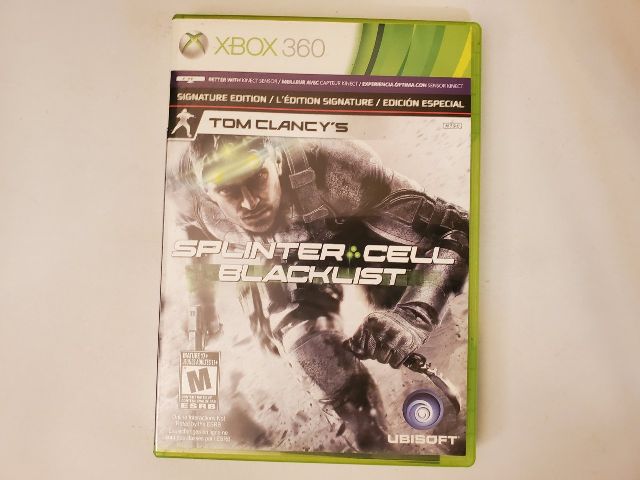 Microsoft Xbox 360 Splinter Cell Blacklist Signature Edition video game