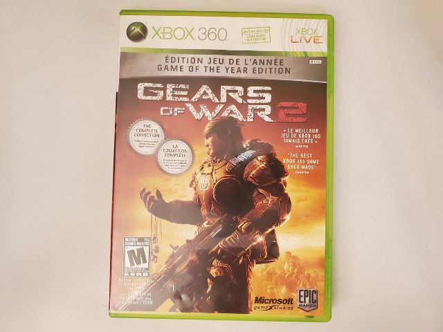 Microsoft Xbox 360 Gears of War 2 Game of the year edition video game