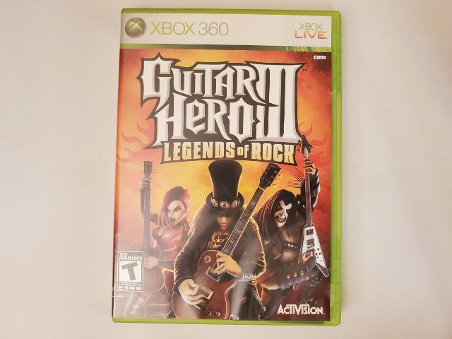 Microsoft Xbox 360 Guitar Hero III Legends of Rock video game