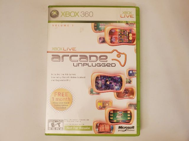 Microsoft Xbox 360 Xbox Live Arcade Unplugged Volume 1 video game