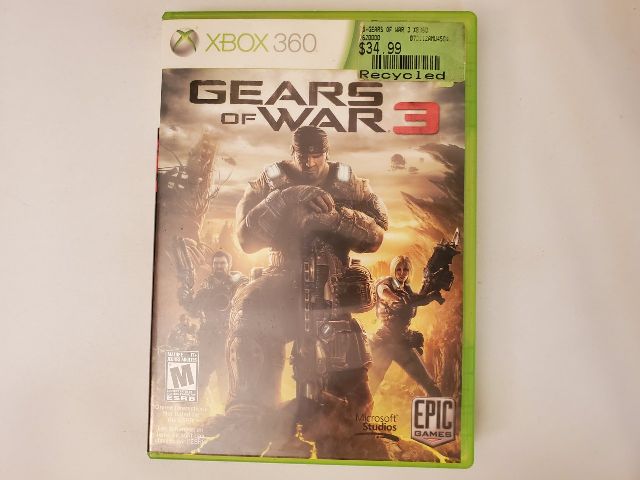 Microsoft Xbox 360 Gears of War 3 video game