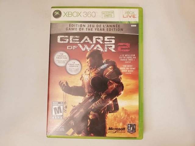 Microsoft Xbox 360 Gears of War 2 Game of the year edition video game