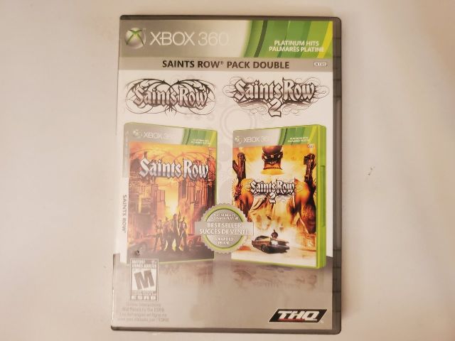 Microsoft Xbox 360 Saints Row Pack Double Platinum Hits video game