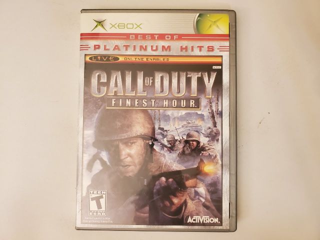 Microsoft Xbox Call of Duty Finest Hour Platinum Hits video game