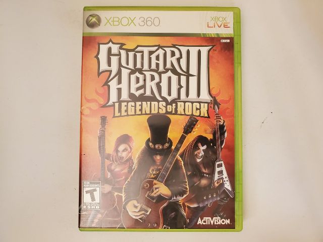 Microsoft Xbox 360 Guitar Hero III Legends of Rock video game