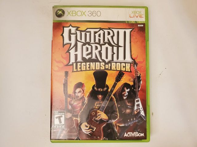 Microsoft Xbox 360 Guitar Hero III Legends of Rock video game