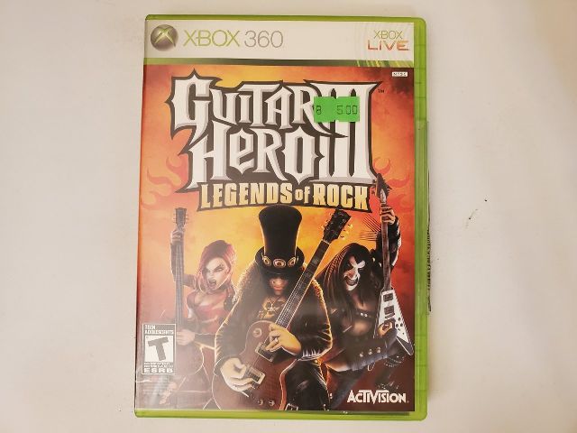 Microsoft Xbox 360 Guitar Hero III Legends of Rock video game