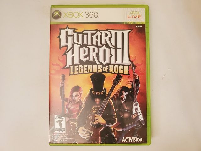 Microsoft Xbox 360 Guitar Hero III Legends of Rock video game