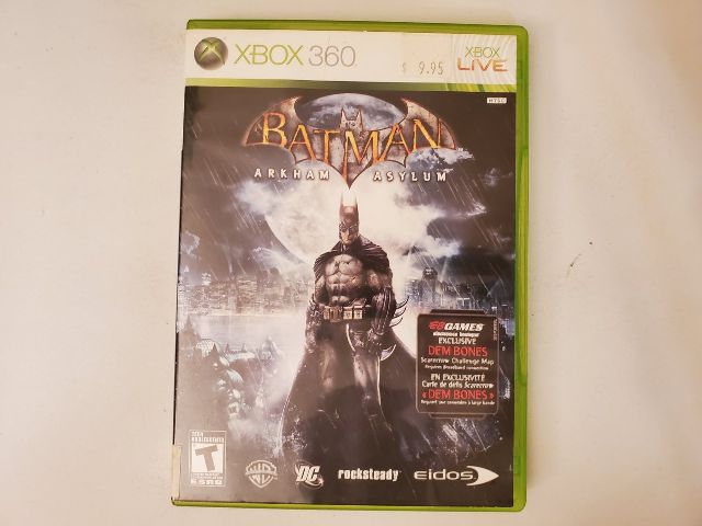 Microsoft Xbox 360 Batman Arkham Asylum video game