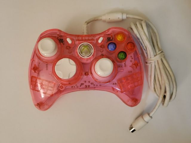 Microsoft Xbox 360 Rock Candy Pink Wired Controller video game