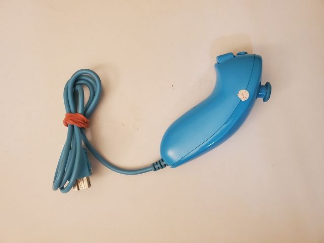 Nintendo Wii Blue Nunchuks video game