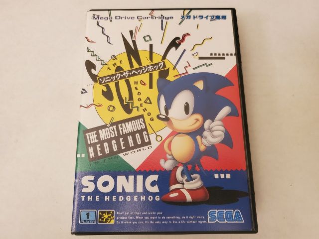 Sega Mega Drive Sonic The Hedgehog Japan video game