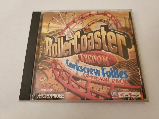 PC Rollercoaster Tycoon Corkscrew Follies Expansion Pack video game