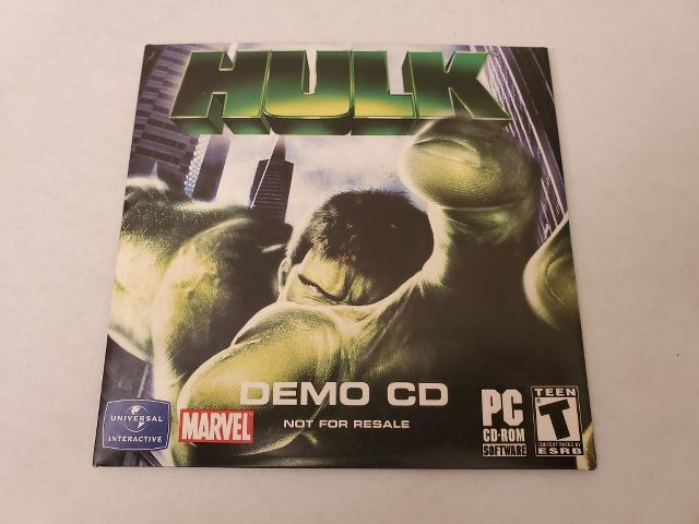 PC Hulk Demo CD Not for Resale video game