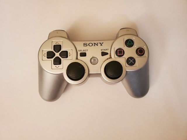 Sony Playstation 3 Silver Wireless Controller video game