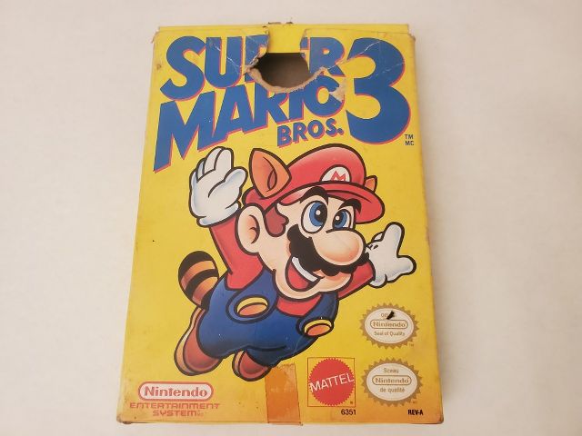 Nintendo NES Super Mario Bros 3 Damaged video game