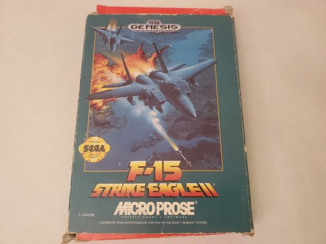 Sega Genesis F-15 Strike Eagle II video game