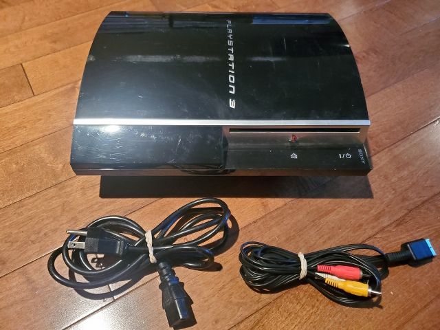 Sony Playstation 3 System Console Black Fat video game
