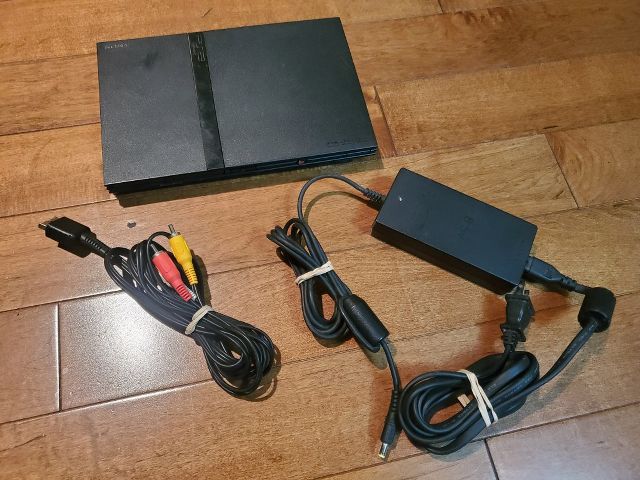 Sony Playstation 2 System Console Slim Black video game