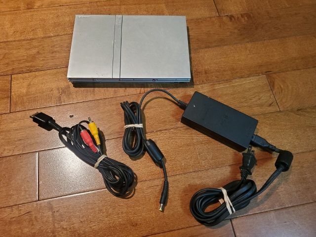 Sony Playstation 2 System Console Slim Silver video game