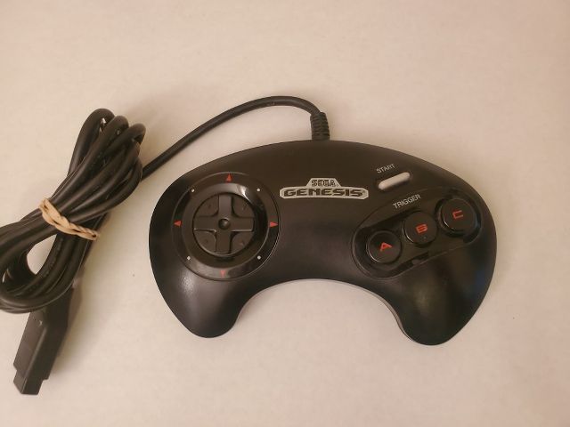 Sega Genesis 3 Button Controller Red Buttons video game