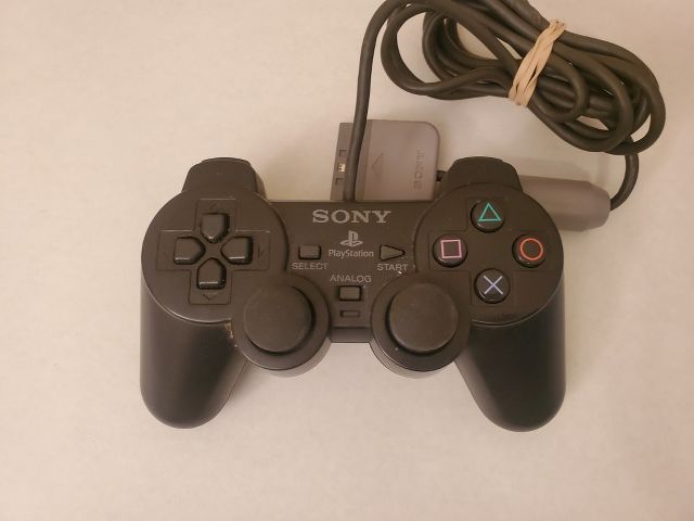 Sony Playstation 1 Black Analog Wired Controller video game