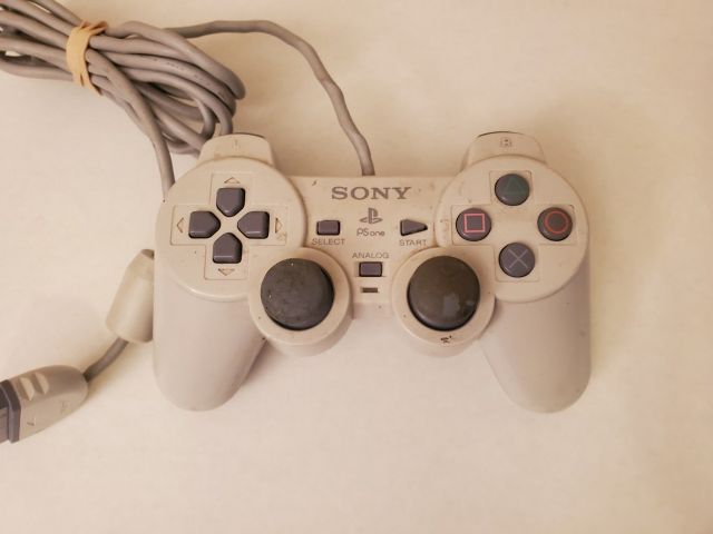 Sony Playstation 1 White PS one Analog Wired Controller video game