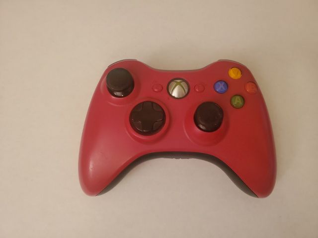 Microsoft Xbox 360 Red Wireless Controller video game