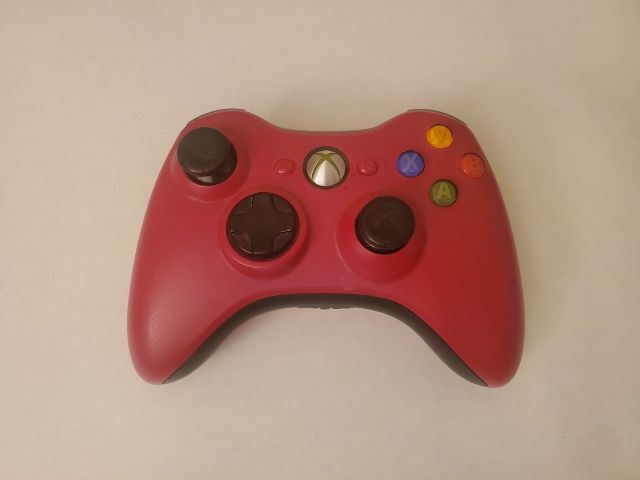 Microsoft Xbox 360 Red Wireless Controller video game