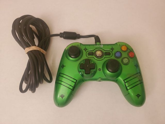 Microsoft Xbox 360 PowerA Green Wired Controller video game