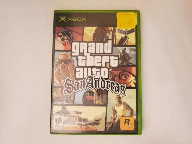 Microsoft Xbox Grand Theft Auto San Andreas video game