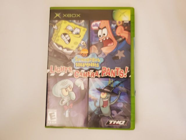 Microsoft Xbox Spongebob Squarepants Lights Camera Pants video game
