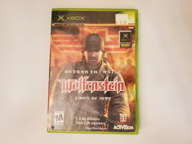 Microsoft Xbox Return to Castle Wolfenstein Tides of War video game